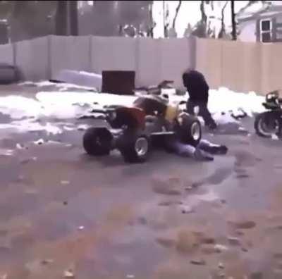 Two geniuses on a quad bike count? xpost r/GIFtedIndividuals