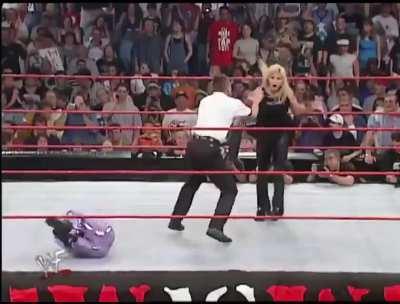 This is what Trish Stratus got for wanting to start the revolution in her day.