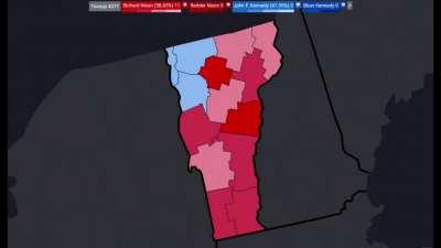 How Vermont voted in Every Presidential Election