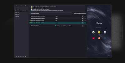 Firefox Split Tabs View (Firefox 146.0a1)