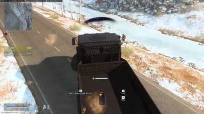 Bug Zone at it again. What exactly did i hit? looks like invisible garage on the road