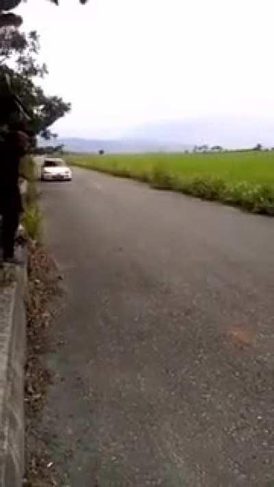 taking this tight turn