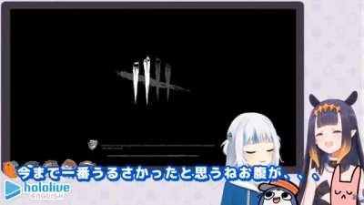 【JPN Sub】Gawr Gura - Meets Marine-Senpai and Embarrassing Moment