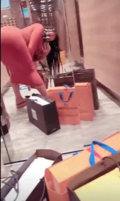 Imagine walking in the lift and seeing this