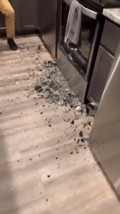 Testing unbreakable glass always leads to heartaches