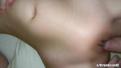 I pushed the creampie out of my innie, but he pushed it right back inside with his dick...