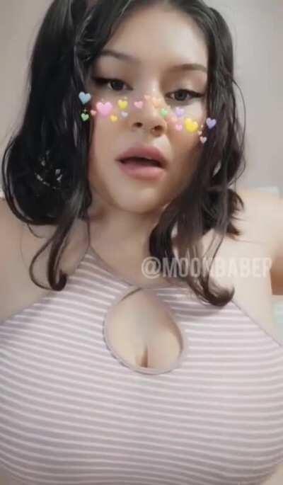 daddy, will u please tittyfuck me? 🥰🤍 [OC]