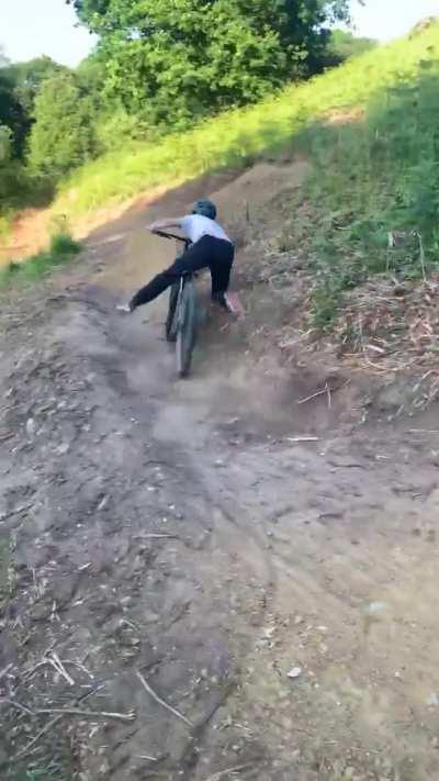 Fell into the only hole around