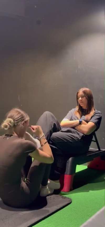 She be straight dominating this girl