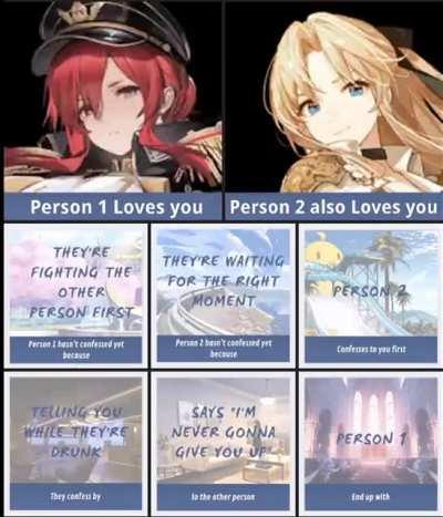 Love Triangle Shenanigans with the Royal Navy girls (take a screenshot to play)