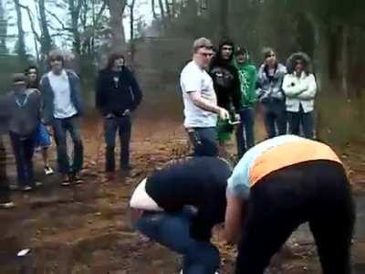 typical hair pulling girl fight