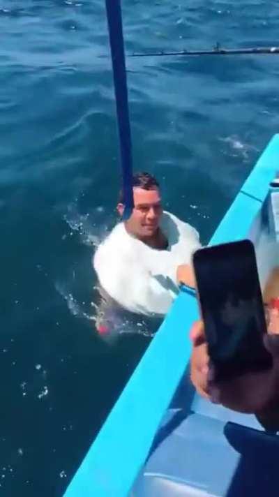 Fishing like a gangsta.