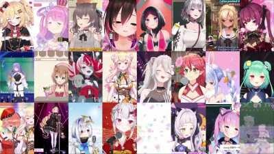 Hololive Sings - 24 Talents sing Renai Circulation [恋愛サーキュレーション]