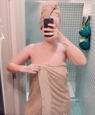 Whoops dropped my towel