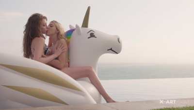 Elena Koshka & Kenna James Kissing.