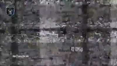 Ukrainian 1st Mechanized Battalion of the 42nd Separate Mechanized Brigade destroyed a Russian armored vehicle 