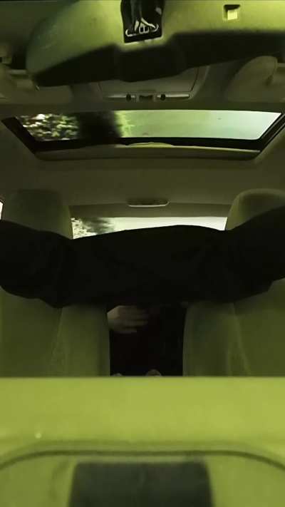 Spraying my car and myself at the same time