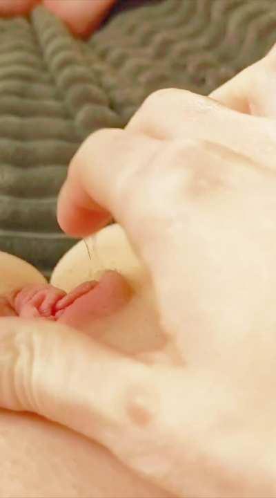 Hope you love seeing my real mommy pussy orgasm @:13 and still going 30 secs later