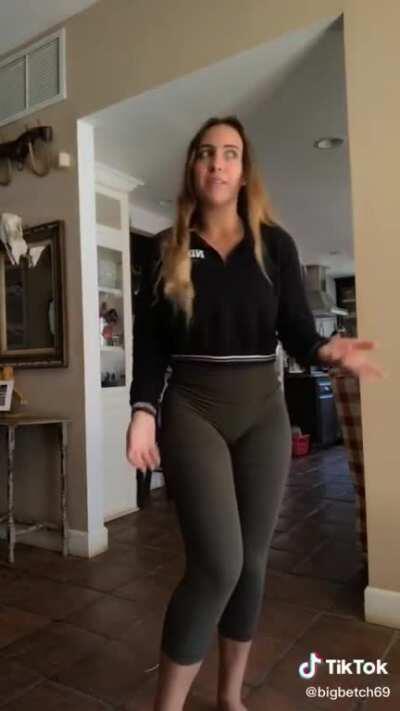 Pullin on them yoga pants