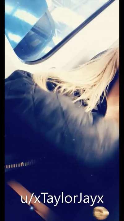 I find it hot to “accidentally” leave my boobs exposed under my jacket like this