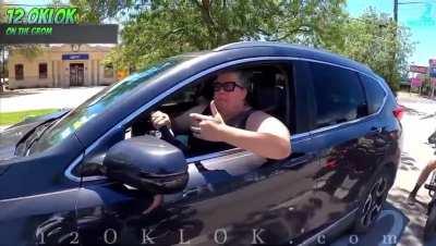 Driver runs over motorcycle, justified or not?