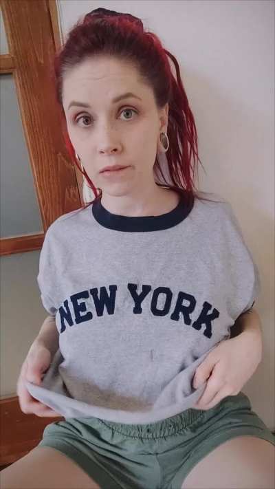 Revealing my soft tits