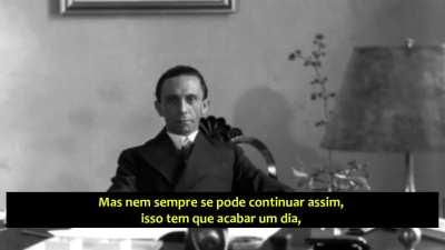 Goebbels sobre Liberdade de Expressão e a burrice de quem a concede para nazistas (contexto nos comentários)
