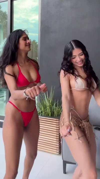 Beautiful babe with her friend 