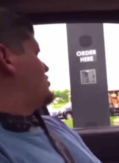 Ordering food with a dog collar - fantasy football punishment