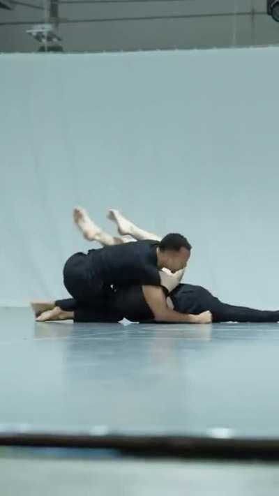 Jordan Leavitt training scrambles for his next fight