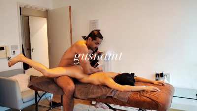 Giving her the massage of her dreams with a surprise