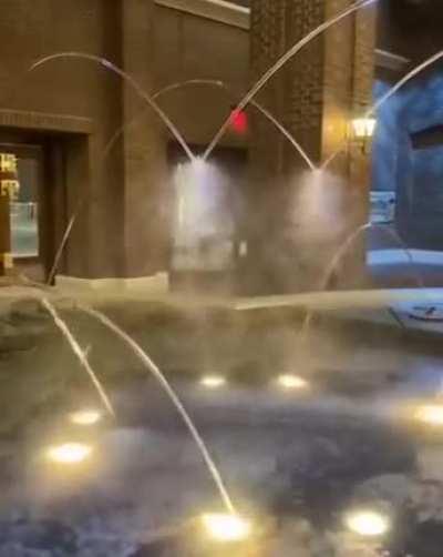 This fountain&rsquo;s water jets