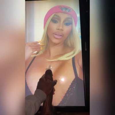 Cardi b. Second nut in a hour