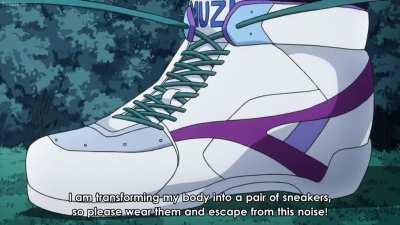 That time when Josuke used an alien to copy Dio's sexy vertical walking