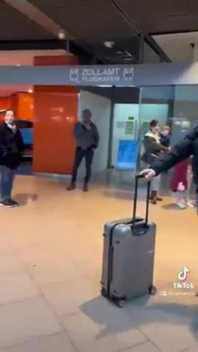 when your friend picks you up at the airport..