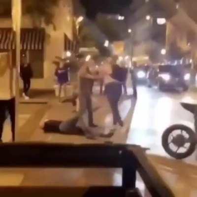 Messing with the wrong motorcycle rider