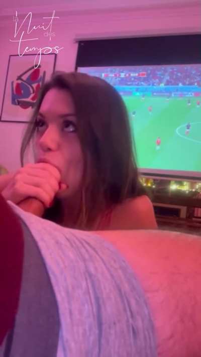 A good gf lets you watch the game with the boys, a slutty one sucks your cock while you watch