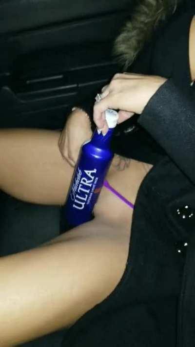 Perfect cup holder for my beer lol