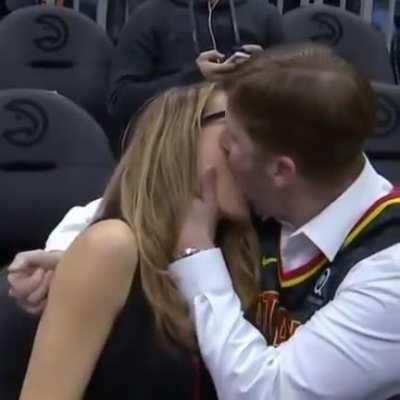 Kiss cam gone too far