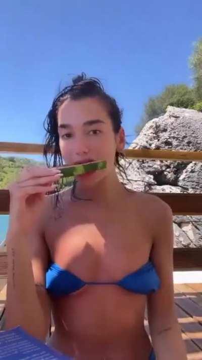 Dua Lipa in bikini