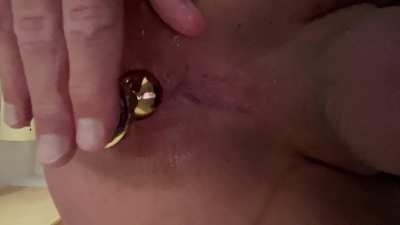 Teasing my ass before a night of fun