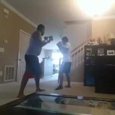 Father Boxes His Son For Playing Hooky & Disrespecting His Teacher. (2016)