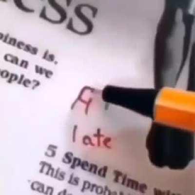 SLPT: Always keep a red pen with you