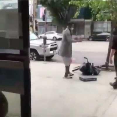 security moves guy’s bike