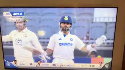 Virat Kohli be like “kya meri Hundred ho gayi hai “