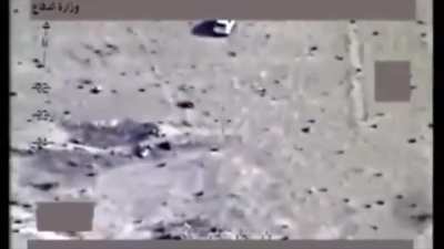 Iraqi Army Aviation deliver the biggest defeat to ISIS, bombing their retreating convoy, Fallujah, west of Baghdad, Iraq [2016]