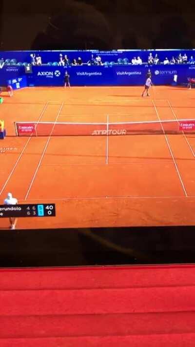 Greatest tennis play of all time.