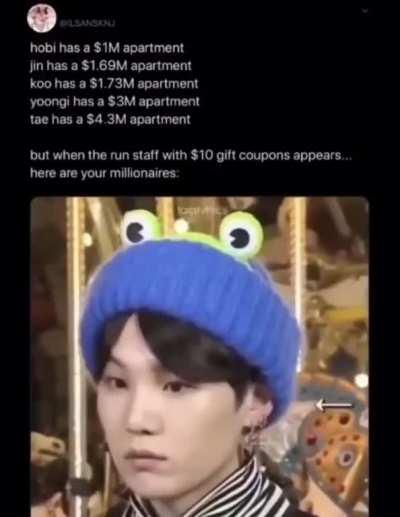 wohnae panda express.... express, express * flips an imaginary jacket, imitating jimin in bst. *