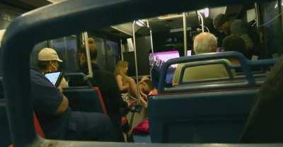 2 Lesbians have oral sex on a bus and record them!