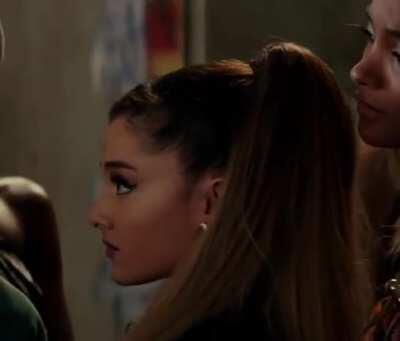 Ariana Grande gagging herself